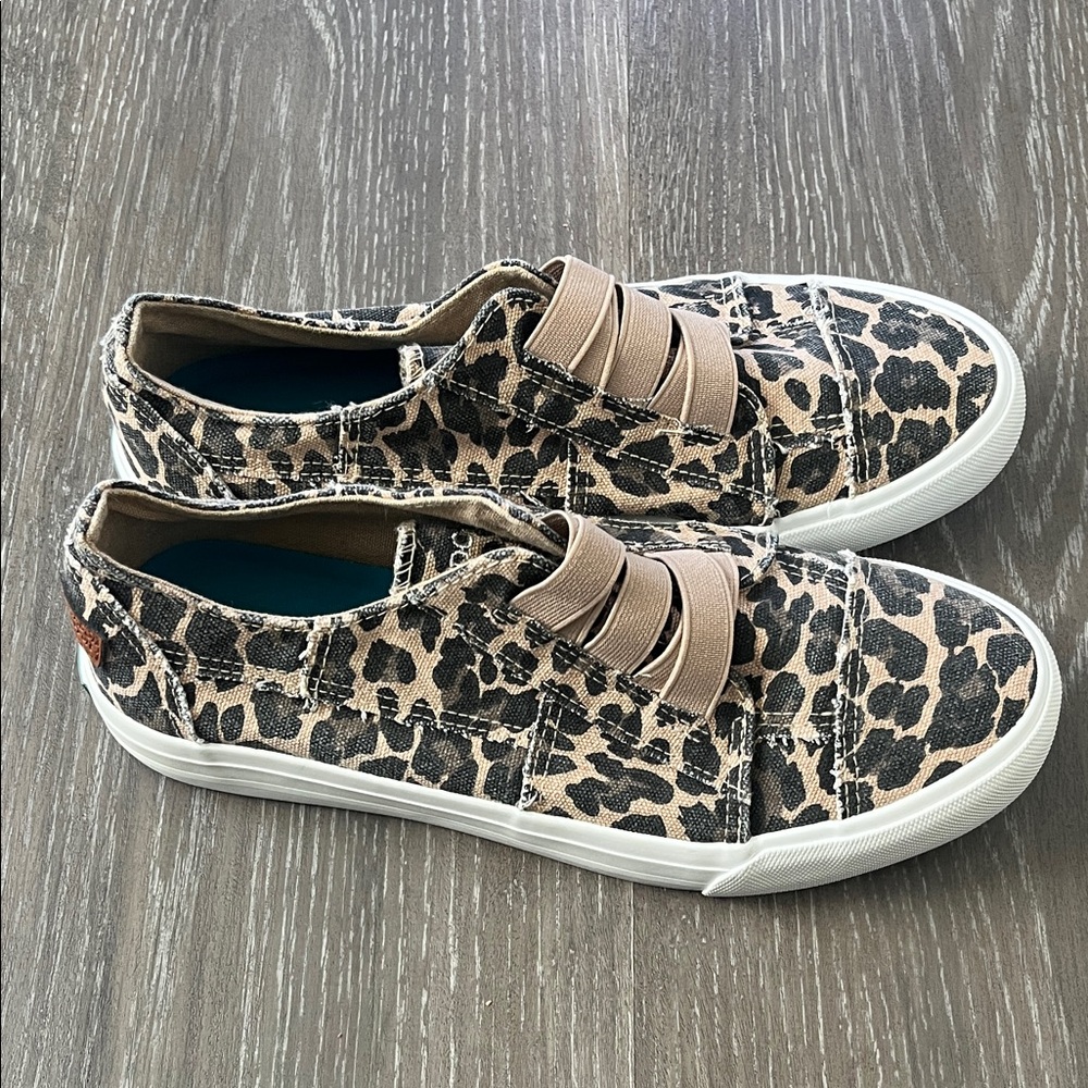 Jenn Ardor Leopard Print Slip-On Sneakers